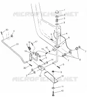 Y PEDAL FRENO DE ESTACIONAMIENTO Swedish Magnum 4X4 S97AC42E and Norwegian Magn (4940834083C04A)