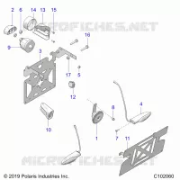 CUERNO, LICENSE PLATE, SWITCHES