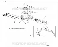 FRENO FRONTAL BRAKE LEVER AND MASTER CYLINDER