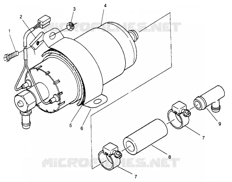 BOMBA DE COMBUSTIBLE 500 EFI 0963774 and EUROPEAN 500 EFI E963774 (4936183618C012)