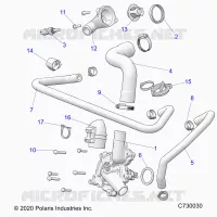 MOTOR, WATERPUMP AND BYPASS