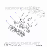 ENGINE, REED VALVE AND CUERPO DE MARIPOSA ADAPTOR