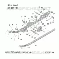 SUSPENSION, RAIL, LH/RH