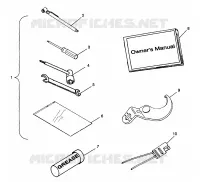 KIT DE HERRAMIENTA SPORTSMAN 500 W98CH50A and W98CH50AB (4945714571E004)