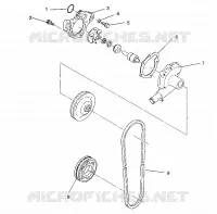 BOMBA DE AGUA 500 EFI/0930674 and  500 EFI SKS/0930574 (4922962296031A)