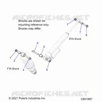 SUSPENSION, MONTAJE DE DESCARGA, REAR SUSP.