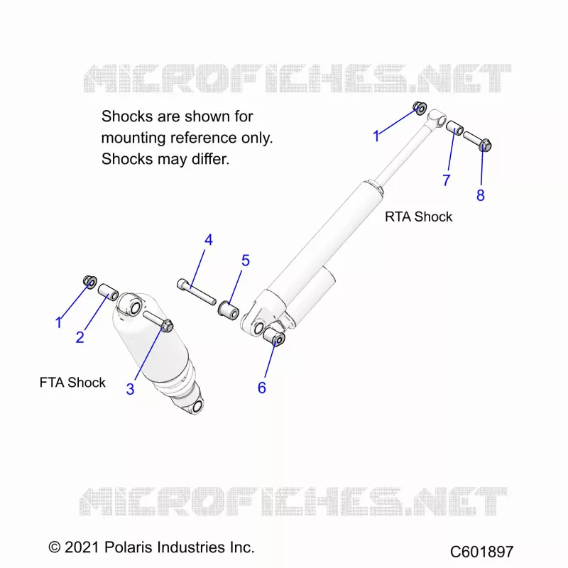 SUSPENSION, MONTAJE DE DESCARGA, REAR SUSP.