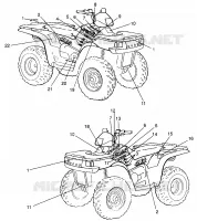 ETIQUETAS SPORTSMAN 500 W969244 and SWEDISH SPORTSMAN 500 S969244 (4936093609A009)