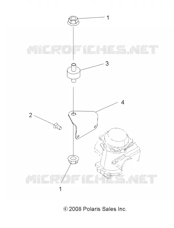MOTOR, CARBURADOR BRACKET