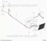 AIRE ACONDICIONADO CONDENSER AND HOSE ROUTINGS