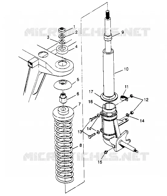 montaje del puntal Sport 400L W958540 (4930133013B002)