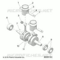 ENGINE, PISTON AND CIGUEÑAL