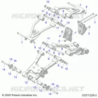 SUSPENSION TRASERA CONTROL ARM, MOUNTING