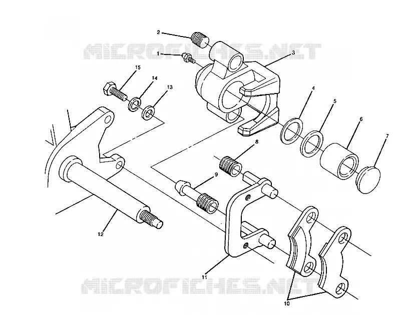 MONTAJE DE FRENO DELANTERA 250 2X4