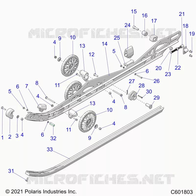 SUSPENSION, RAIL, LH/RH