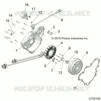 ENGINE, STATOR AND VOLANTE