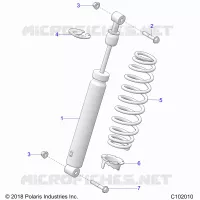 SUSPENSION, SHOCK TRASERO