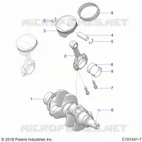 ENGINE, CIGUEÑAL AND PISTON