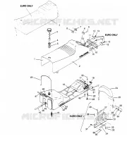 ASIENTO Y tanque de gas ASAMBLEA Storm 0950782, Storm SKS 0950582,  Euro Storm E9 (4929012901A008)