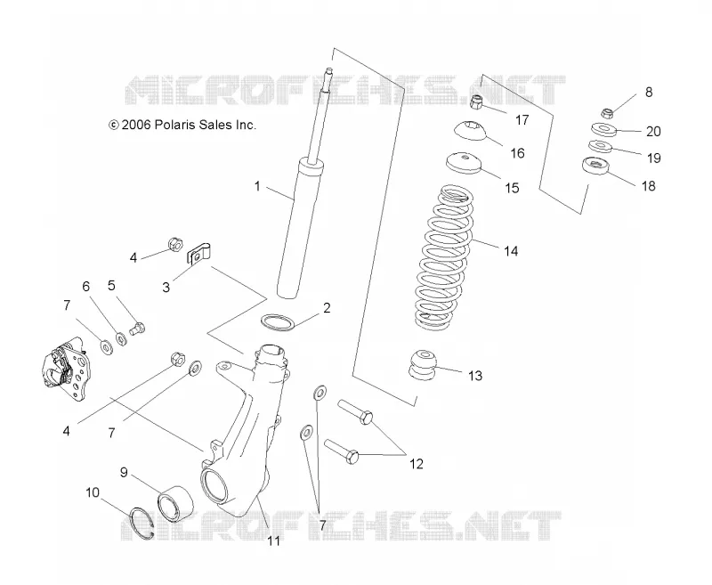SUSPENSION, puntal delantero