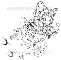 TRANSMISION DELANTERA SCRAMBLER 400L W97BC38C (4939893989B001)
