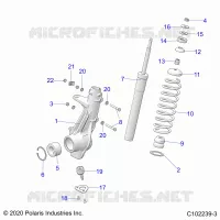 SUSPENSION, PUNTAL DELANTERO