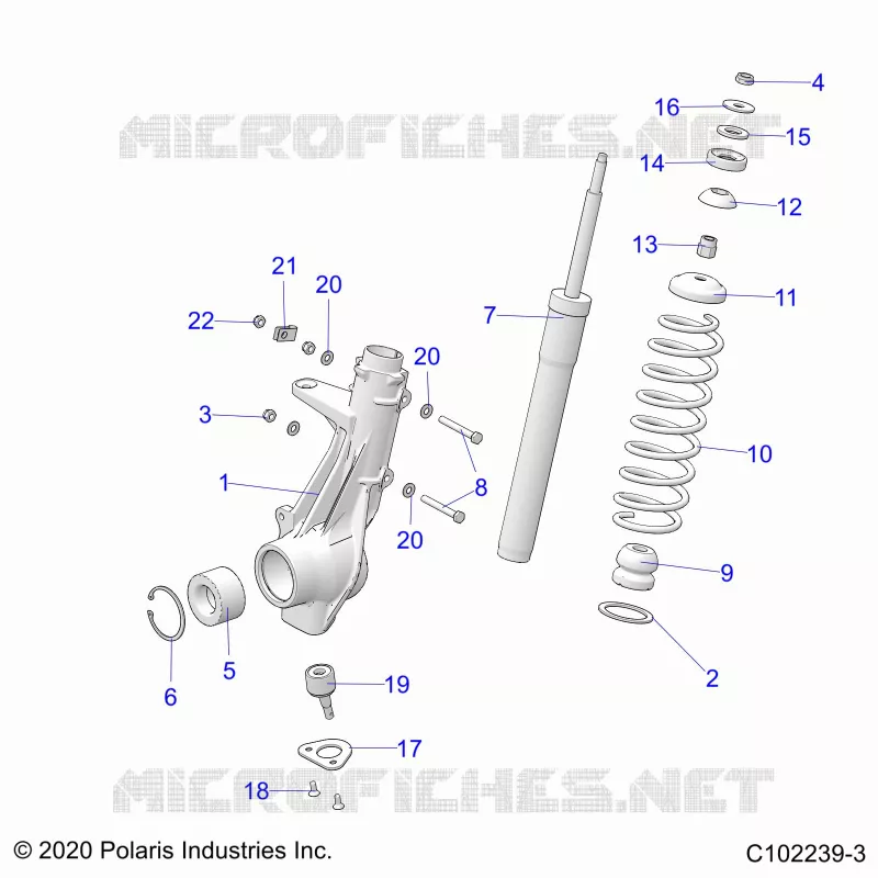 SUSPENSION, PUNTAL DELANTERO