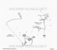 ELECTRICA, WIRE HARNESS, HOOD, ELECTRIC START