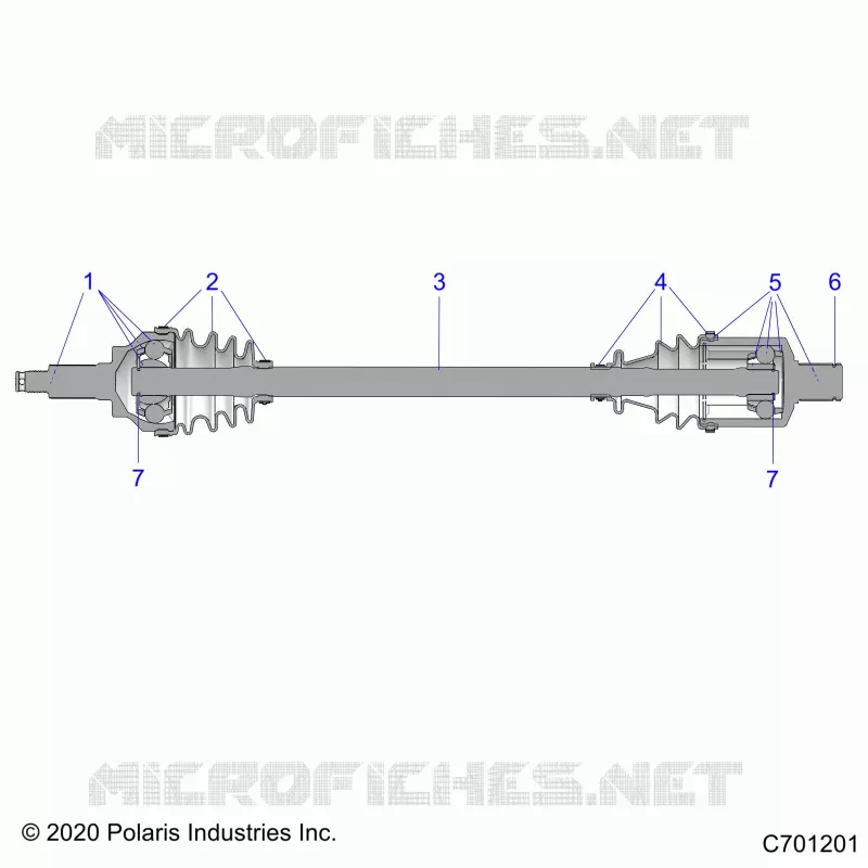 TREN, FRONT HALF SHAFT