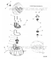 ENGINE, COOLING SYSTEM AND BOMBA DE AGUA