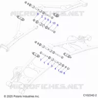 SUSPENSION TRASERA CONTROL ARM, MOUNTING