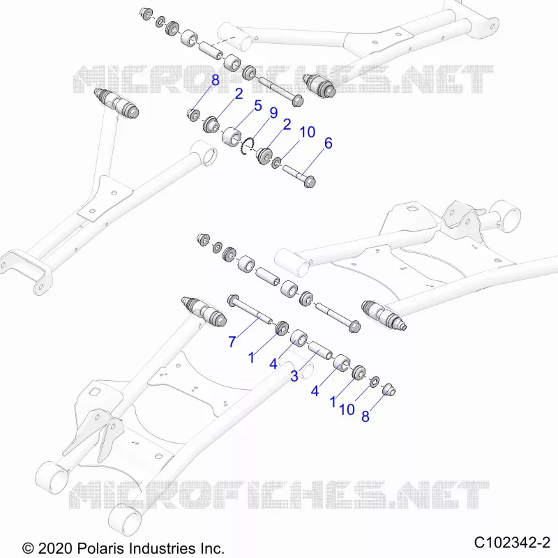 SUSPENSION TRASERA CONTROL ARM, MOUNTING