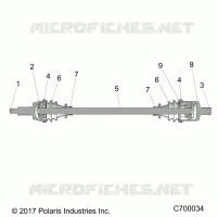 TREN, FRONT HALF SHAFT