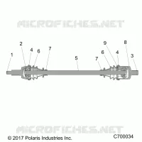 TREN, FRONT HALF SHAFT