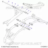 SUSPENSION TRASERA CONTROL ARM, MOUNTING