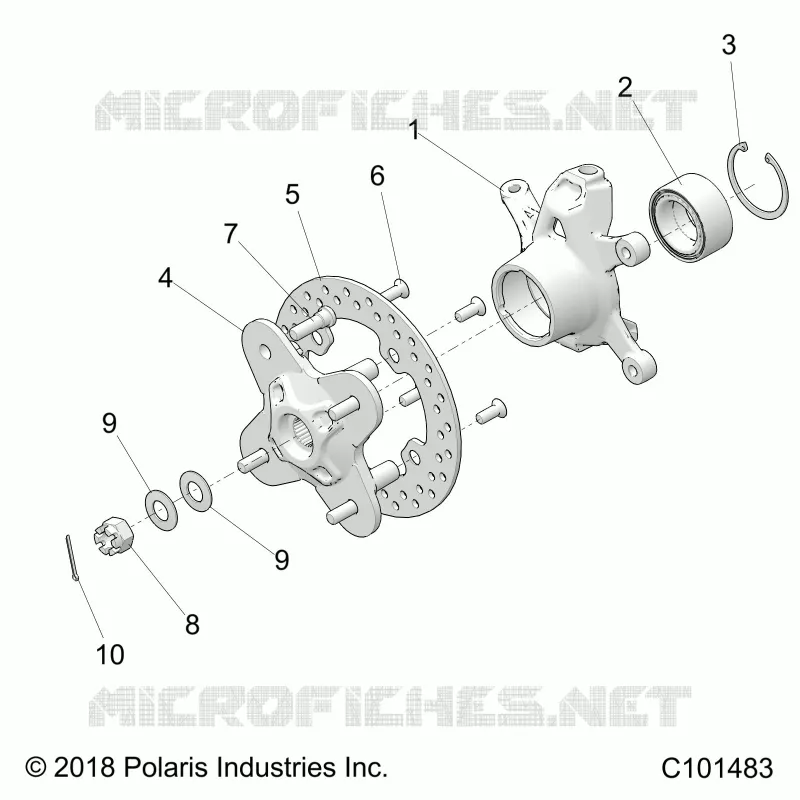 SUSPENSIÃ“N DELANTERA HUB AND STEERING KNUCKLE