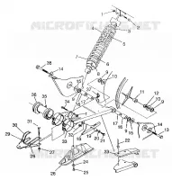El balanceo del brazo y CHOQUE SWEDISH 4x4 400L S948140 (4926912691C001)