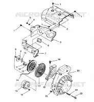 VENTILADOR CAJA   ARRANQUE DE RETROCESO ASSEMBLY LITE GT/0933133 (4923232323039A)