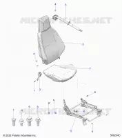 ASIENTO (PASSENGER) AND SEAT BELT MOUNTING