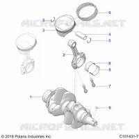 ENGINE, CIGUEÑAL AND PISTON