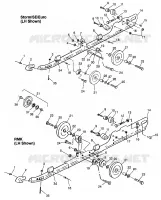 montaje en carril (SUSPENSION) Storm 0975782, Storm S.E. H975782, European Stor (4937823782C001)