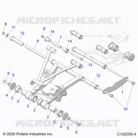 SUSPENSION TRASERA CONTROL ARM MOUNTING