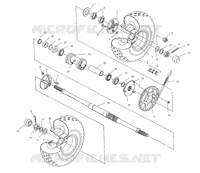 TRASERO conjunto de accionamiento RUEDA