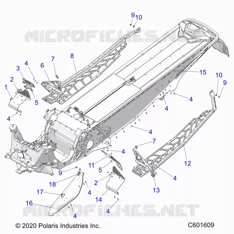 CHASSIS, PROTECCIÃ³N DEL EMBRAGUE, FOOTRESTS, AND RUNNINGBOARDS