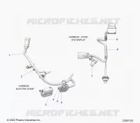 ELECTRICA, WIRE HARNESS, HOOD, ELEC. START