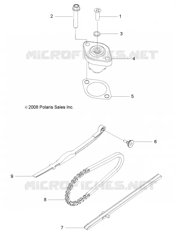 MOTOR, TENSIONER, CAM CADENA