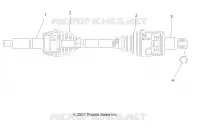 TREN, REAR HALF SHAFT