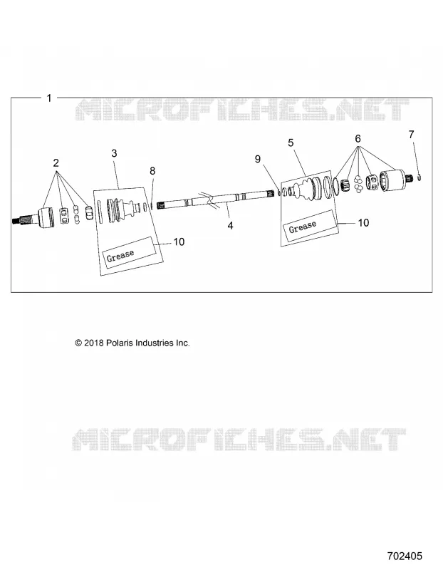 TREN, REAR HALF SHAFT