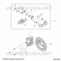 BRAKES, PINZA FRENO DELANTERA