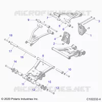 SUSPENSION TRASERA CONTROL ARM, MOUNTING